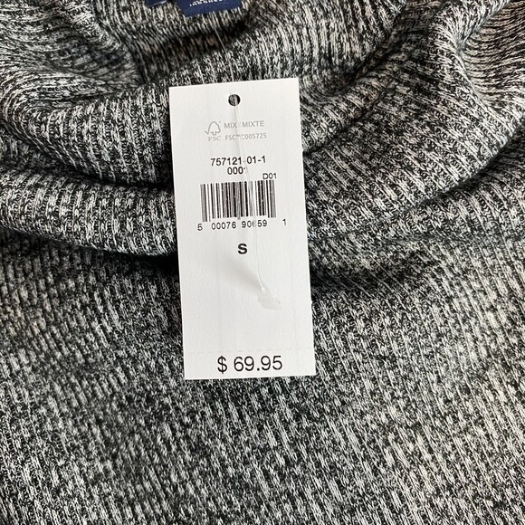 NWT GAP Grey Ribbed Turtleneck Long Sleeve Midi Maxi Casual Dress Small - Picture 7 of 9